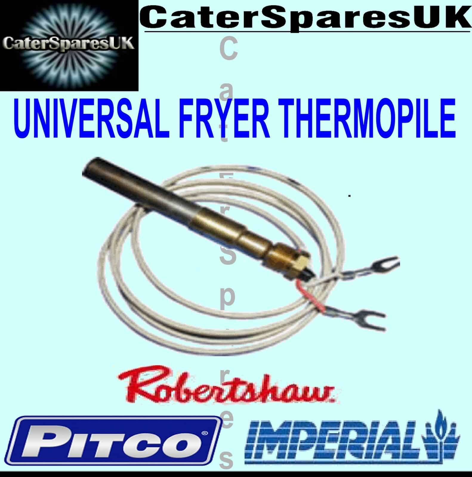 UNIVERSAL THERMOPILE 2 LEAD FITS PITCO IMPERIAL GARLAND FALCON DEAN SPARE GSP 